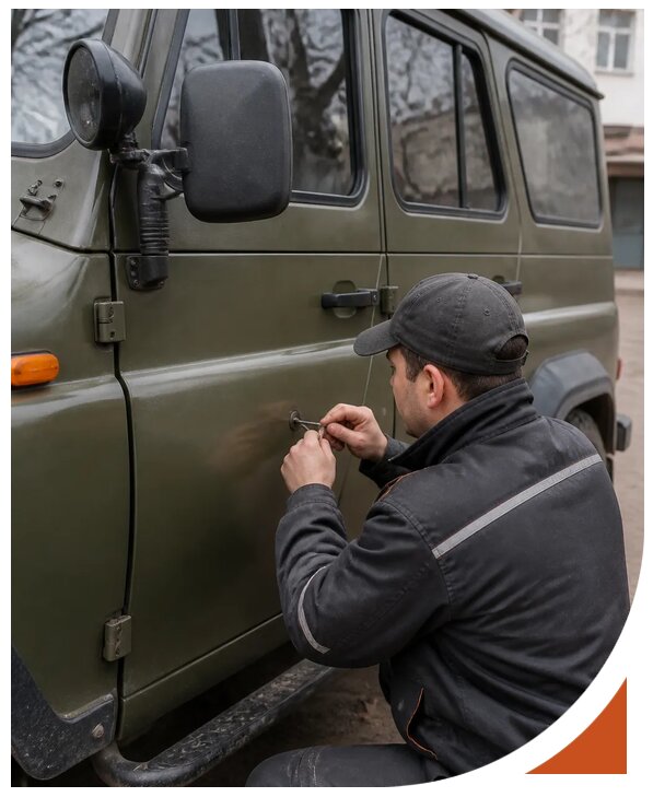 Профессиональное вскрытие автомобиля УАЗ без повреждений в Реже